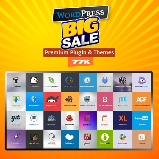 Theme Plugin WordPress pro 77k
