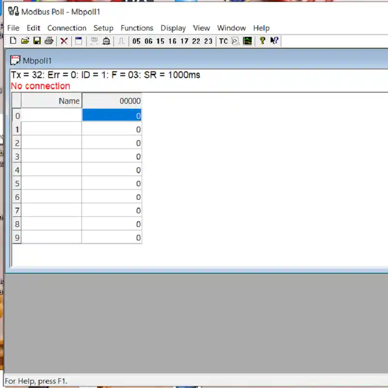 Sử dụng tool Modbus poll test truyền thông