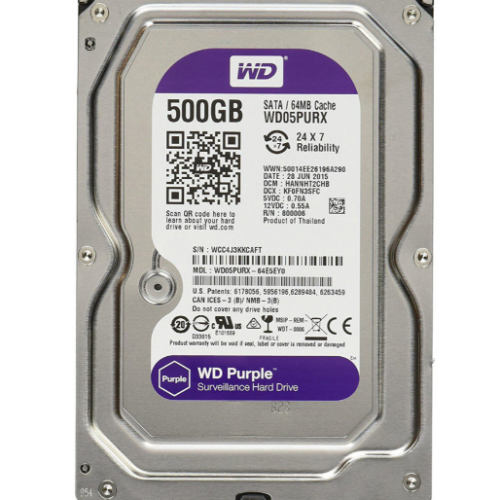 HDD PC WD 500G PURPLE Chuyên Camera