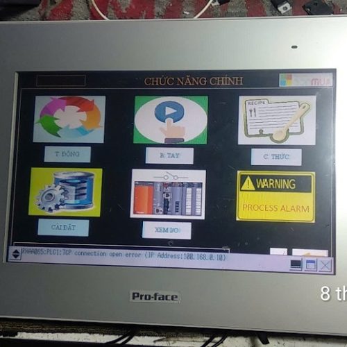 HMI Pro-face GP-4502w lên nguồn sụp liên tục (1)