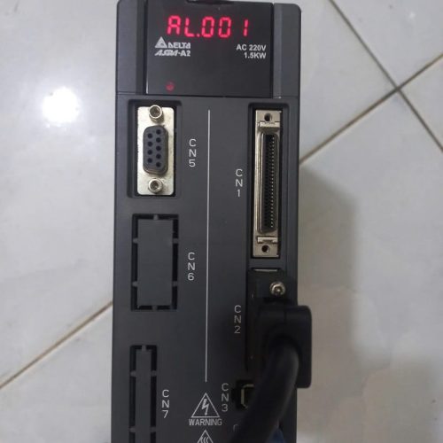 servo delta a2 bao loi al001 khi bat servo ON