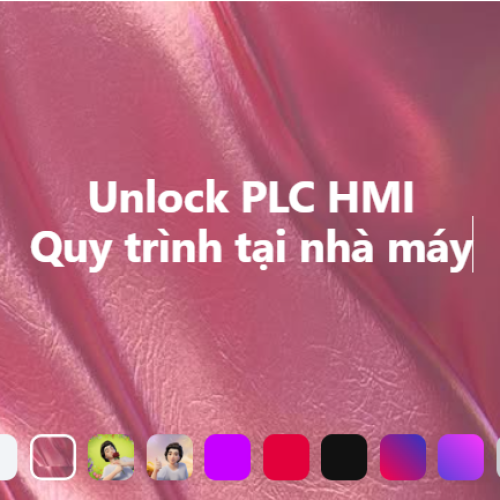 unlock plc hmi quy trinh tai nha may
